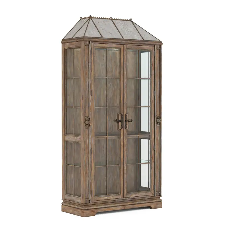277240-2608 ART Architrave Display Cabinet in Almond