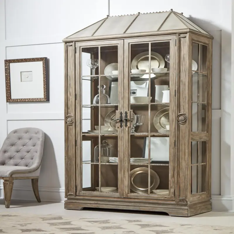 277240-2608 ART Architrave Display Cabinet in Almond