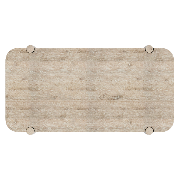 350013 Bernhardt Antibes Rustic Oak Cocktail Table In Brown 2