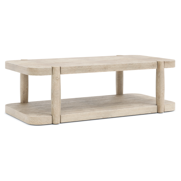 350013 Bernhardt Antibes Rustic Oak Cocktail Table In Brown 4