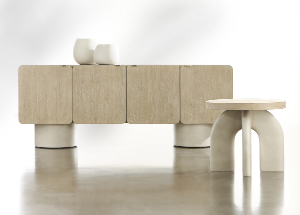 350113 Bernhardt Antibes Side Table In Beige 7