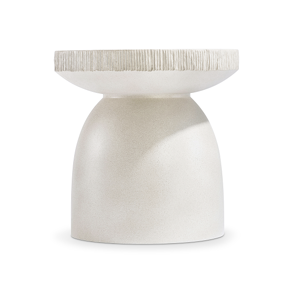 350125 Bernhardt Antibes Pedestal Side Table In Beige 4