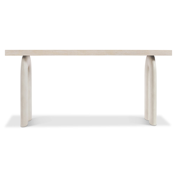 350913 Bernhardt Antibes Arched Leg Console Table In Brown 4