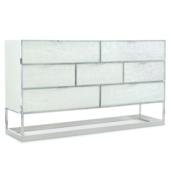 382051 Bernhardt Parkhurst Dresser in Acrylic White