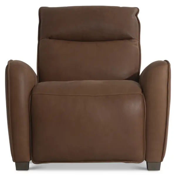 382rlo Bernhardt Sorrento Leather Power Motion Chair In Brown 3