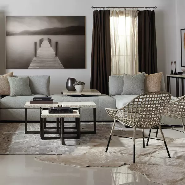 510011 Bernhardt Hathaway Metal Bunching Cocktail Table 02