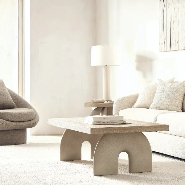 350113 Bernhardt Antibes Side Table in Beige