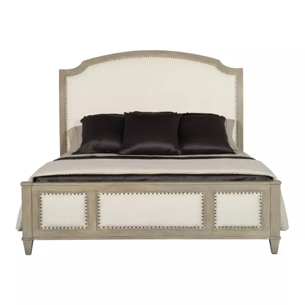 K1117 Bernhardt Santa Barbara Upholstered Sleigh Queen Bed 003