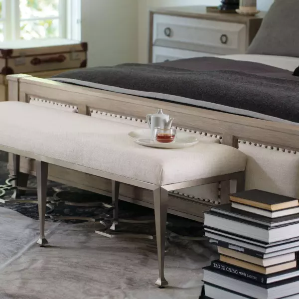 K1117 Bernhardt Santa Barbara Upholstered Sleigh Queen Bed 008