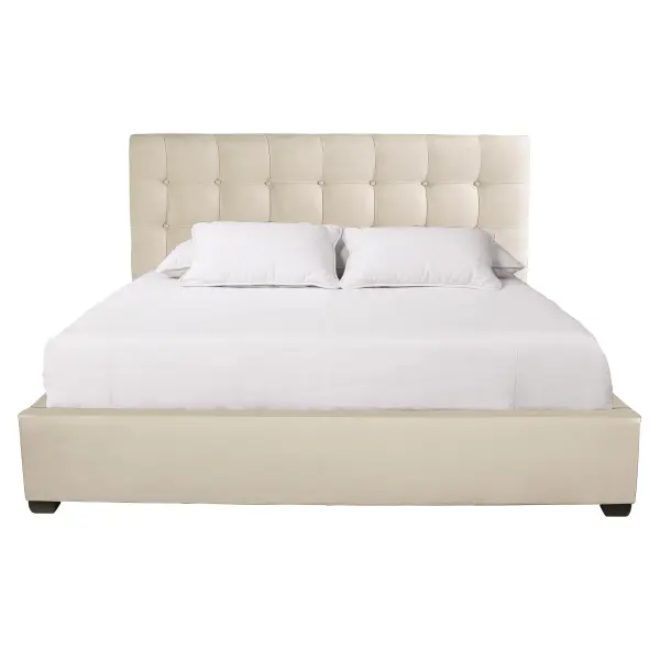 K1466 Bernhardt Avery Fabric Panel Bed in Beige