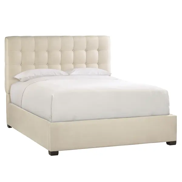 K1466 Bernhardt Avery Fabric Panel Bed In Beige 3