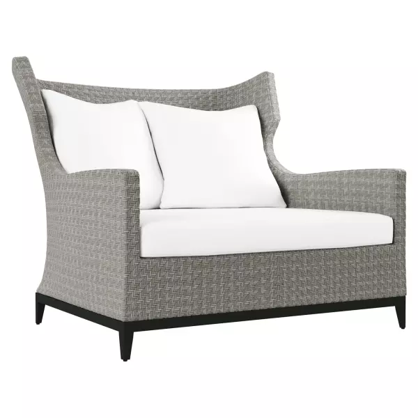 OP1103_6008-011 Captiva Outdoor Chair 1/2 Grey 6008-011 by Bernhardt