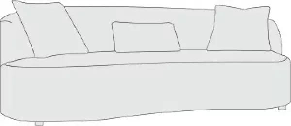 P1567 Bernhardt Elle Fabric Sofa 2