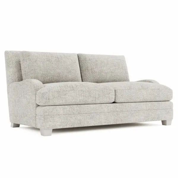 P7105a Bernhardt Rollins Fabric Loveseat In Beige 5
