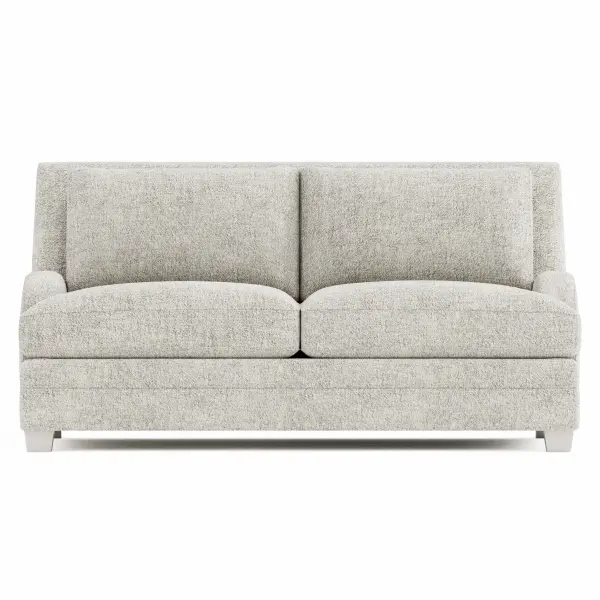 P7105a Bernhardt Rollins Fabric Loveseat In Beige 7