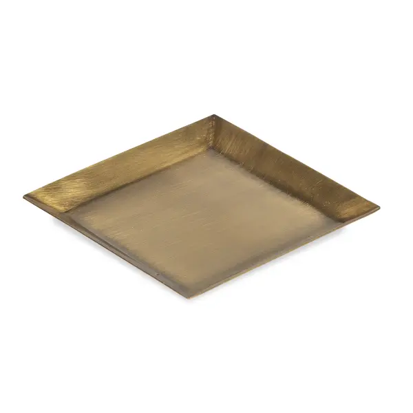 BI-6055-0007 Square Antique Brass Tray by BOBO