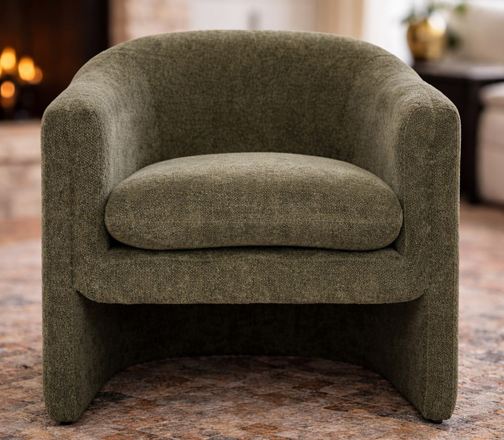 Sculptural accent chair