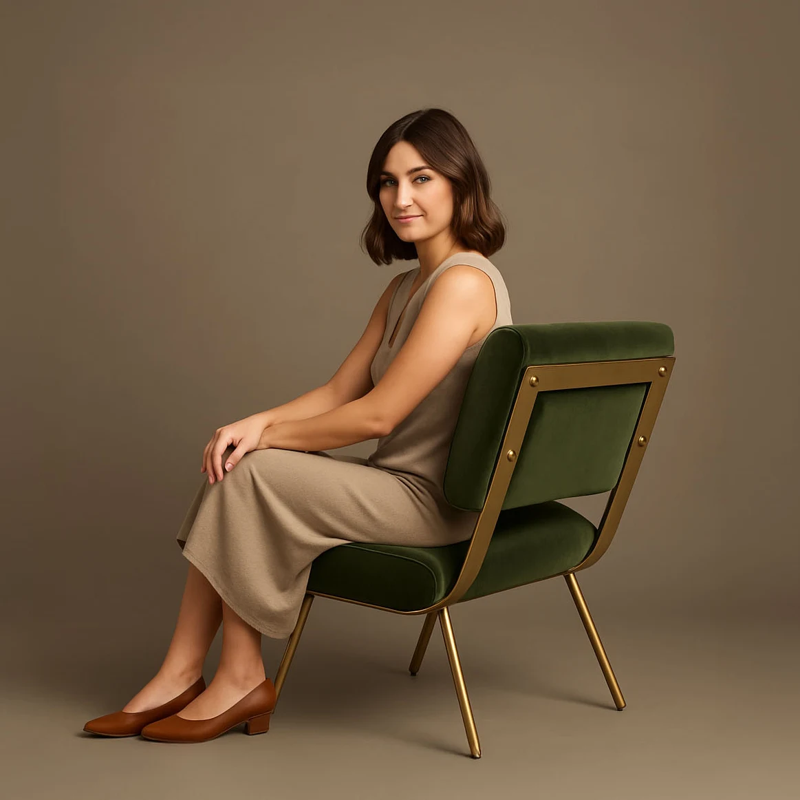 Uttermost Knoll Mid-Century Accent Chair