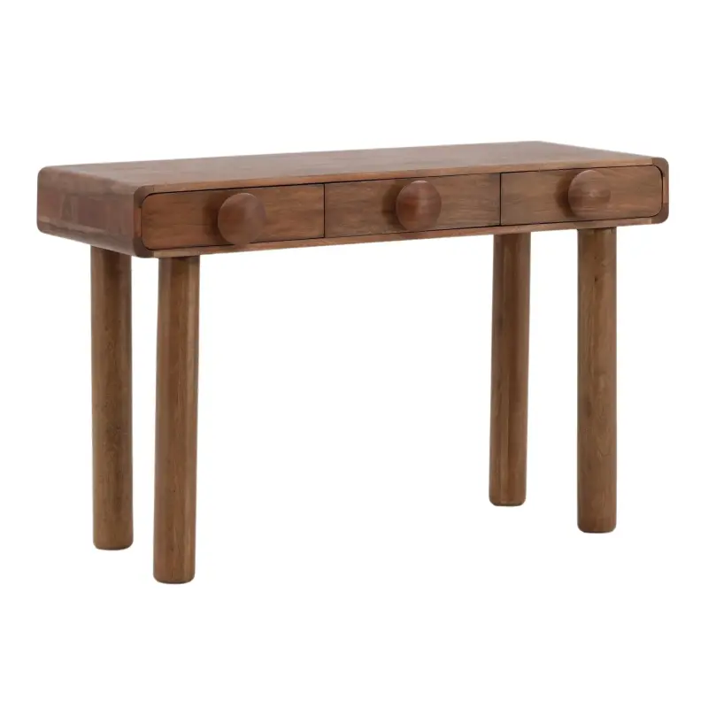 DOV61038-BRWN Renoir Acacia Desk in Brown