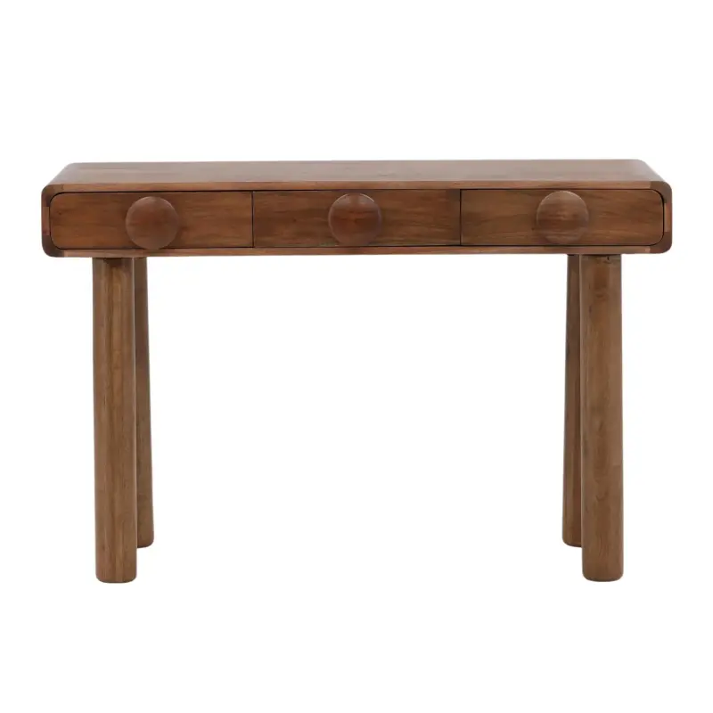 DOV61038-BRWN Renoir Acacia Desk in Brown