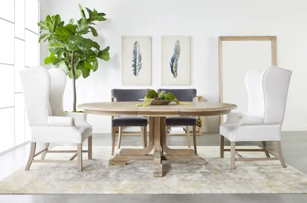 6128ng Torrey 60 Round Extension Dining Table By Essentials For Living 8