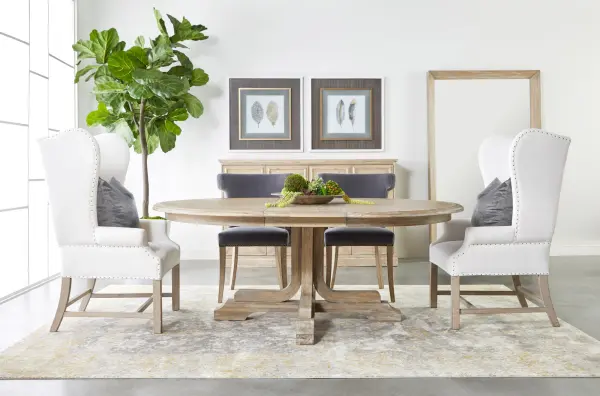 6128ng Torrey 60 Round Extension Dining Table By Essentials For Living 9