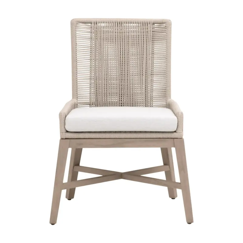 6859.OYS/WHT/W-ET Overlay Outdoor Dining Chair, Set of 2 by Essentials For Living