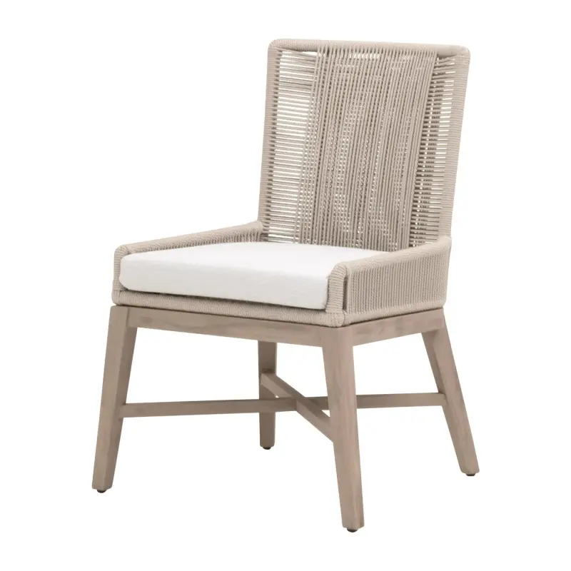6859.OYS/WHT/W-ET Overlay Outdoor Dining Chair, Set of 2 by Essentials For Living