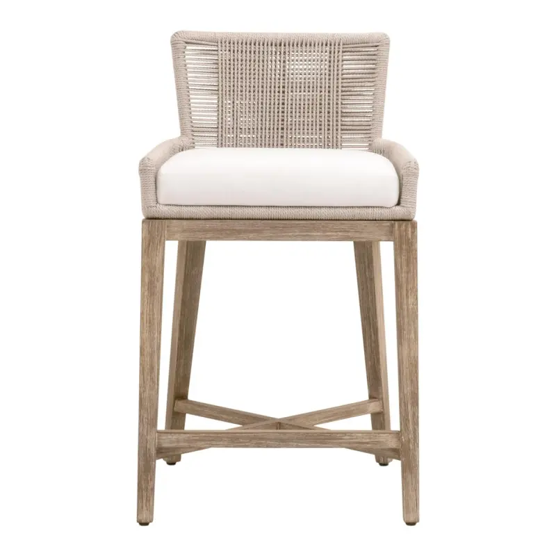 6859CS.OYS/LPPRL/NG Overlay Counter Stool by Essentials For Living in LiveSmart Peyton Pearl Upholstery