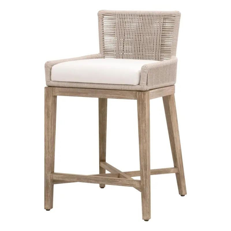 6859CS.OYS/LPPRL/NG Overlay Counter Stool by Essentials For Living in LiveSmart Peyton Pearl Upholstery