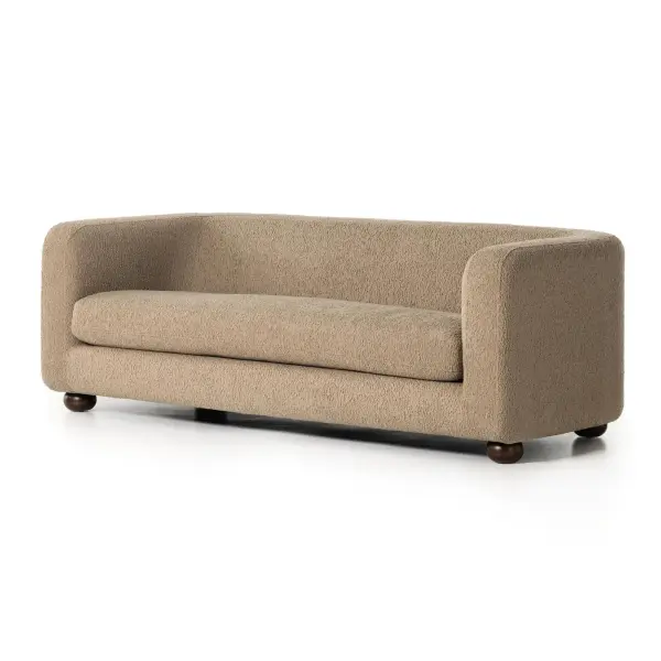 231363-001 Four Hands Sofas Norwood – Polyester – Sheepskin Camel and Almond