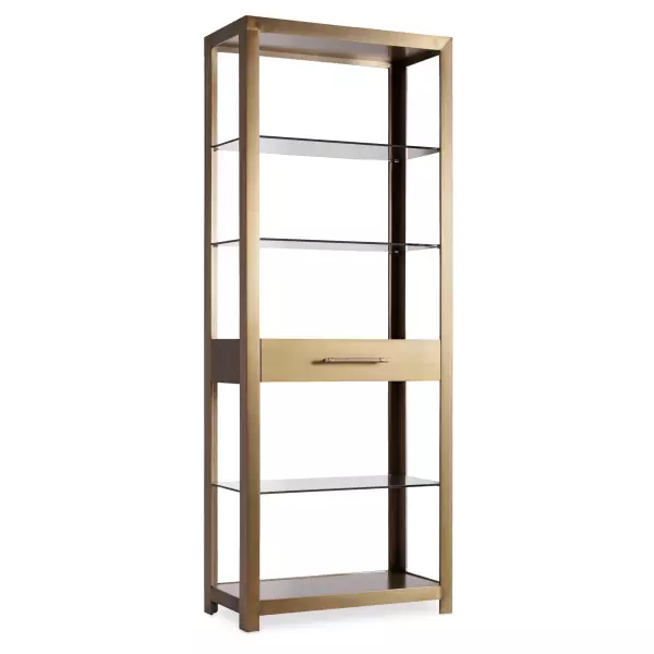 1600-10445-MTL1 Curata Bunching Bookcase