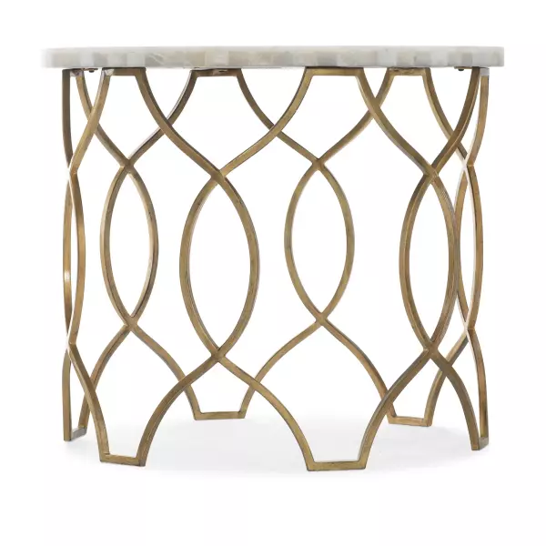 5952-80116-02 Melange Corrina Round Lamp Table