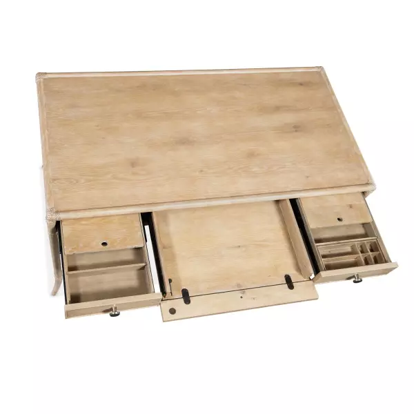 6950 10458 80 Retreat Pole Rattan Writing Desk 5