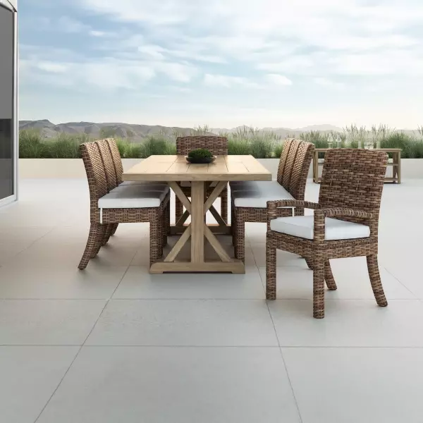 SW1701-1-FLAX-STKIT Havana Dining Chair In Canvas Flax with Self Welt