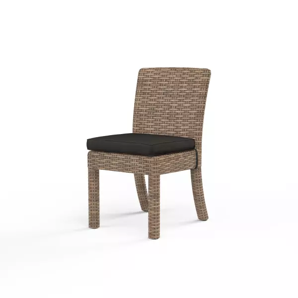 SW1701-1A-48092 Havana Armless Dining Chair in Cast Sage with Self Welt