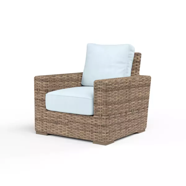 SW1701-21-14091 Havana Club Chair in Canvas Skyline with Self Welt