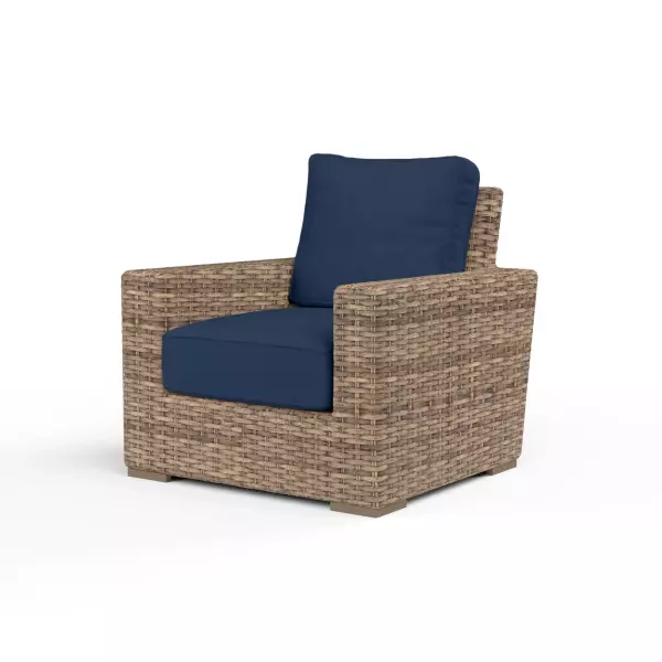 SW1701-21-48080 Havana Club Chair in Spectrum Indigo with Self Welt