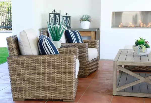 SW1701-21-5404 Havana Club Chair in Canvas Natural with Self Welt