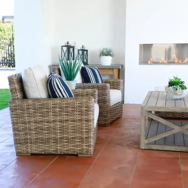 SW1701-21-FLAX-STKIT Havana Club Chair In Canvas Flax with Self Welt