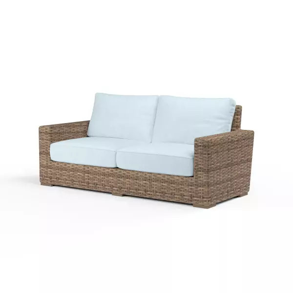 SW1701-22-14091 Havana Loveseat in Canvas Skyline with Self Welt