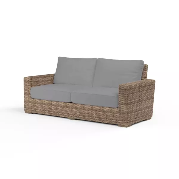 SW1701-22-5402 Havana Loveseat in Canvas Granite with Self Welt