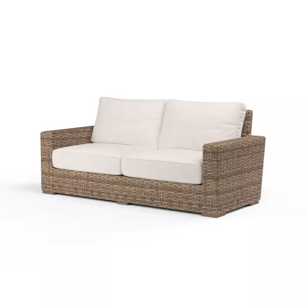 SW1701-22-5404 Havana Loveseat in Canvas Natural with Self Welt