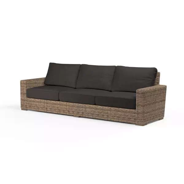 SW1701-23-48085 Havana Sofa in Spectrum Carbon with Self Welt
