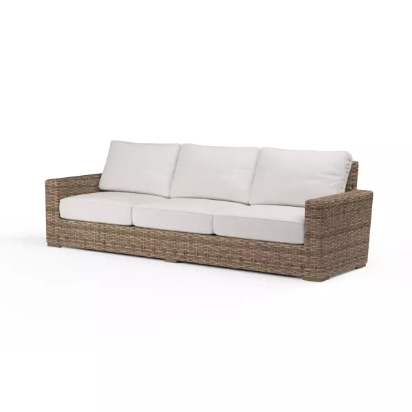 SW1701-23-FLAX-STKIT Havana Sofa In Canvas Flax with Self Welt