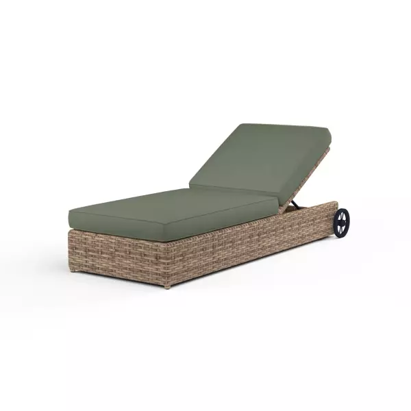 SW1701-9-48092 Havana Adjustable Chaise in Cast Sage with Self Welt