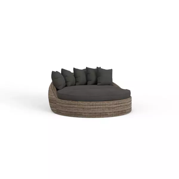 SW1701-99-OTT-48085 Havana Round Daybed in Spectrum Carbon with Self Welt