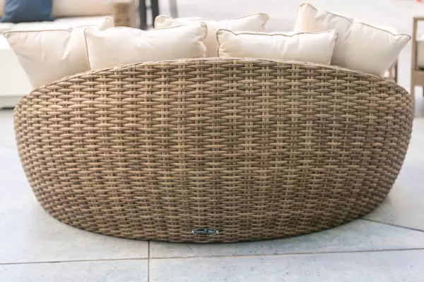 Sw1701 99 Ott 5404 Havana Round Daybed In Canvas Natural With Self Welt 4
