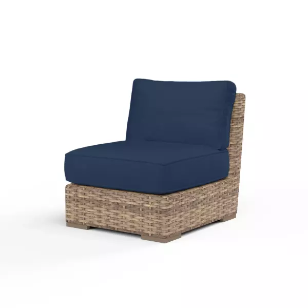 SW1701-AC-48080 Havana Armless Club in Spectrum Indigo with Self Welt