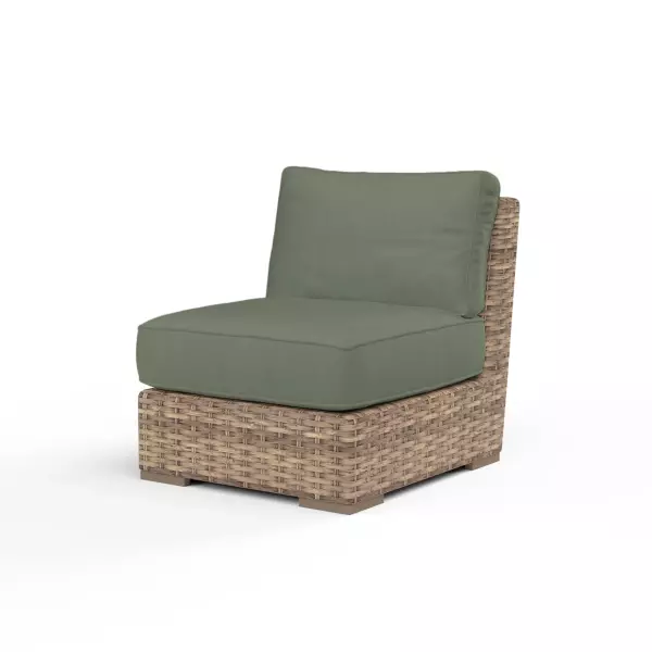 SW1701-AC-48092 Havana Armless Club in Cast Sage with Self Welt